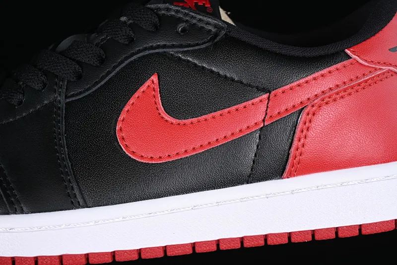 All categories Air Jordan Jordan series basketball shoes Air Jordan 1 Low Z version Air Jordan 1 Low OG "Bred" AJ1 Joe 1 black and red low-top basketball shoes 705329-001
